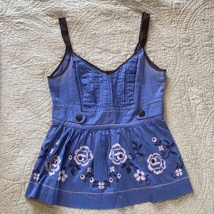 Floreat Cotton Embroidered Tank